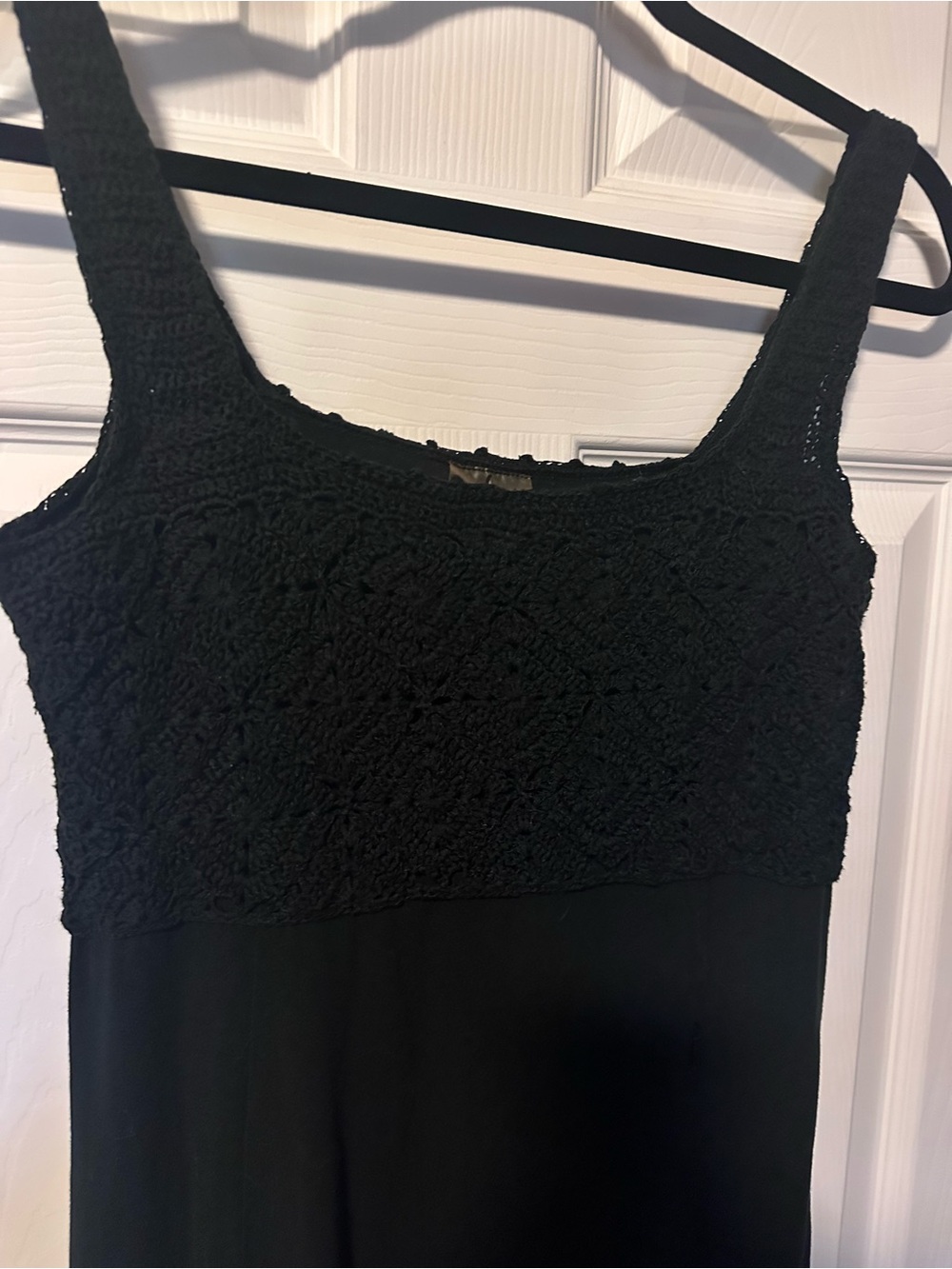 Athleta Black Crochet Bodice Dress